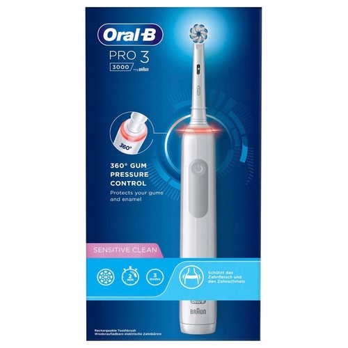 NUEVO Oral B cepillo de dientes eléctrico Pro 3 3000 Sensitive Clean blanco b... - Imagen 3 de 3