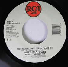 Country Unplayed 45 Restless Heart - Tell Me What You Dream / Mending Fences On