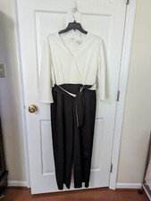 Ladies Jumpsuit Black  White