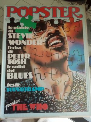 POPSTER N.27 STEVIE WONDER - PETER TOSH - SUPERTRAMP + poster THE WHO