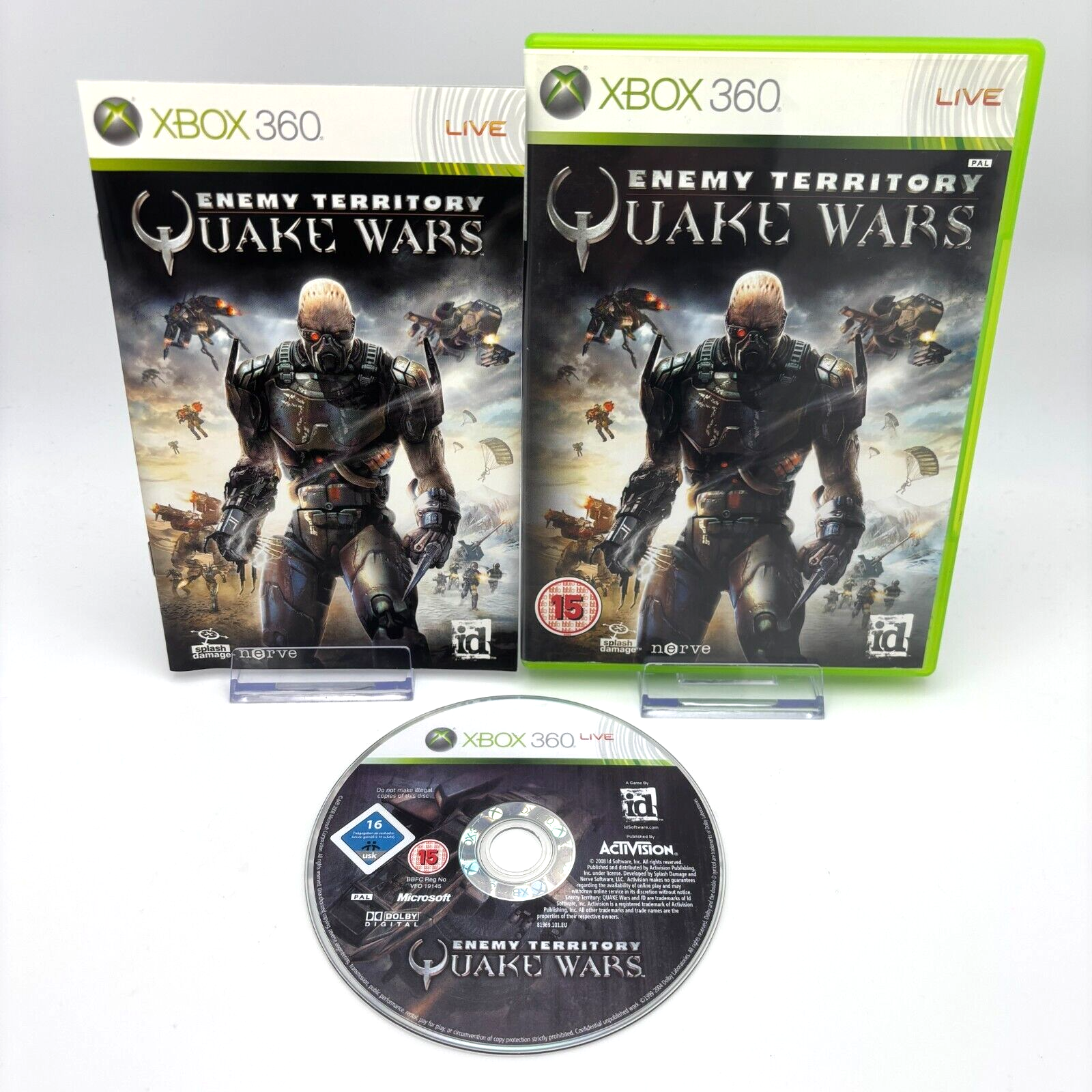 Enemy Territory Quake Wars (PAL Xbox 360, 2008) *Near Mint* *Disc Perfect*
