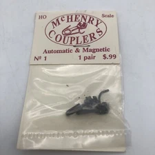 McHenry Couplers HO #1 Knuckle Coupler Automatic and Magnetic (1 pr.) Free Ship