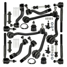 For Chevrolet GMC Control Arm Ball Joint Tie Rod Idler Pitman Sway Bar Kit 15pc
