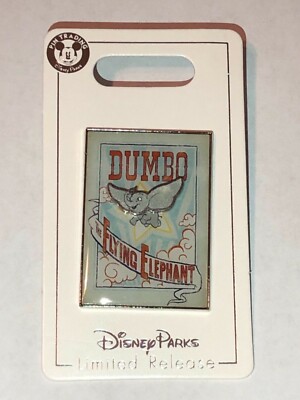 Disney 2019 Dumbo Flying Elephant Movie Poster 3-D Pin BRAND NEW CUTE