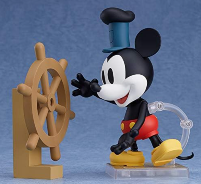 Nendoroid #1010b Steamboat Willie Mickey Mouse 1928 Color Good