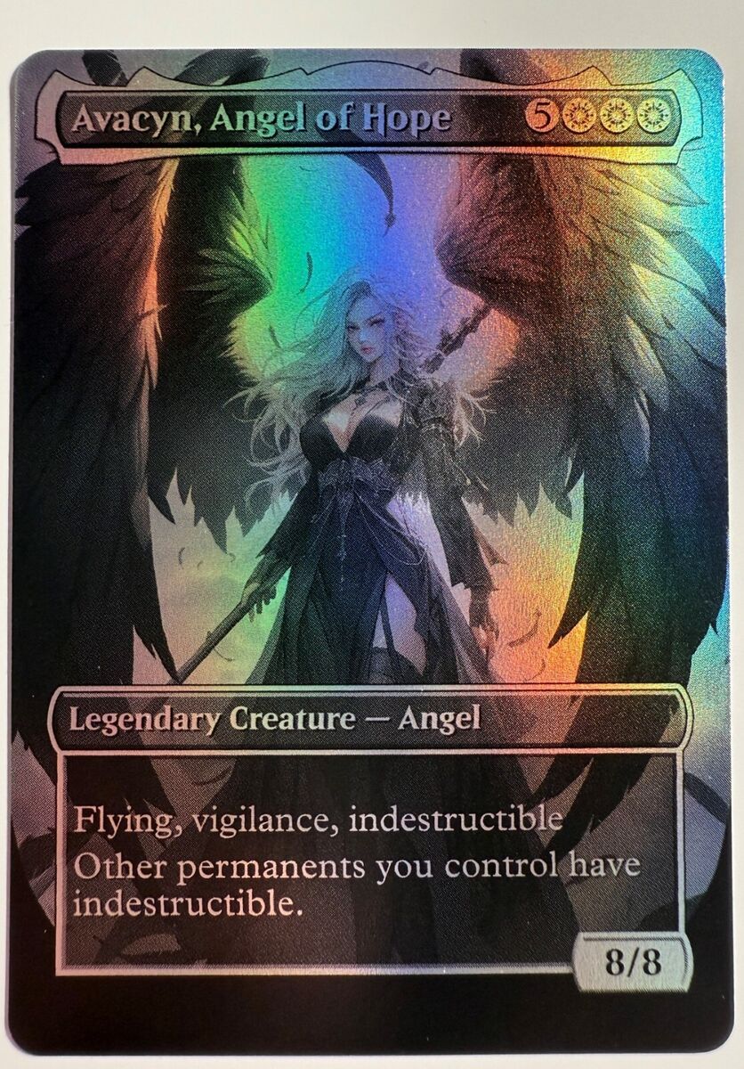 Avacyn, Angel of Hope FOIL Proxy Card with Custom designed Avacyn, Angel of Hope FOIL Proxy Card with Custom designed