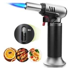 NEW Homitt Butane Torch w/Fuel Gauge, Refillable Soldering Cooking Torch Lighter