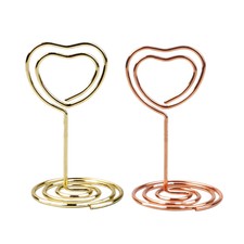 20X Heart Shape Clip Table Number Holder Place Card Holder Table Number Holder