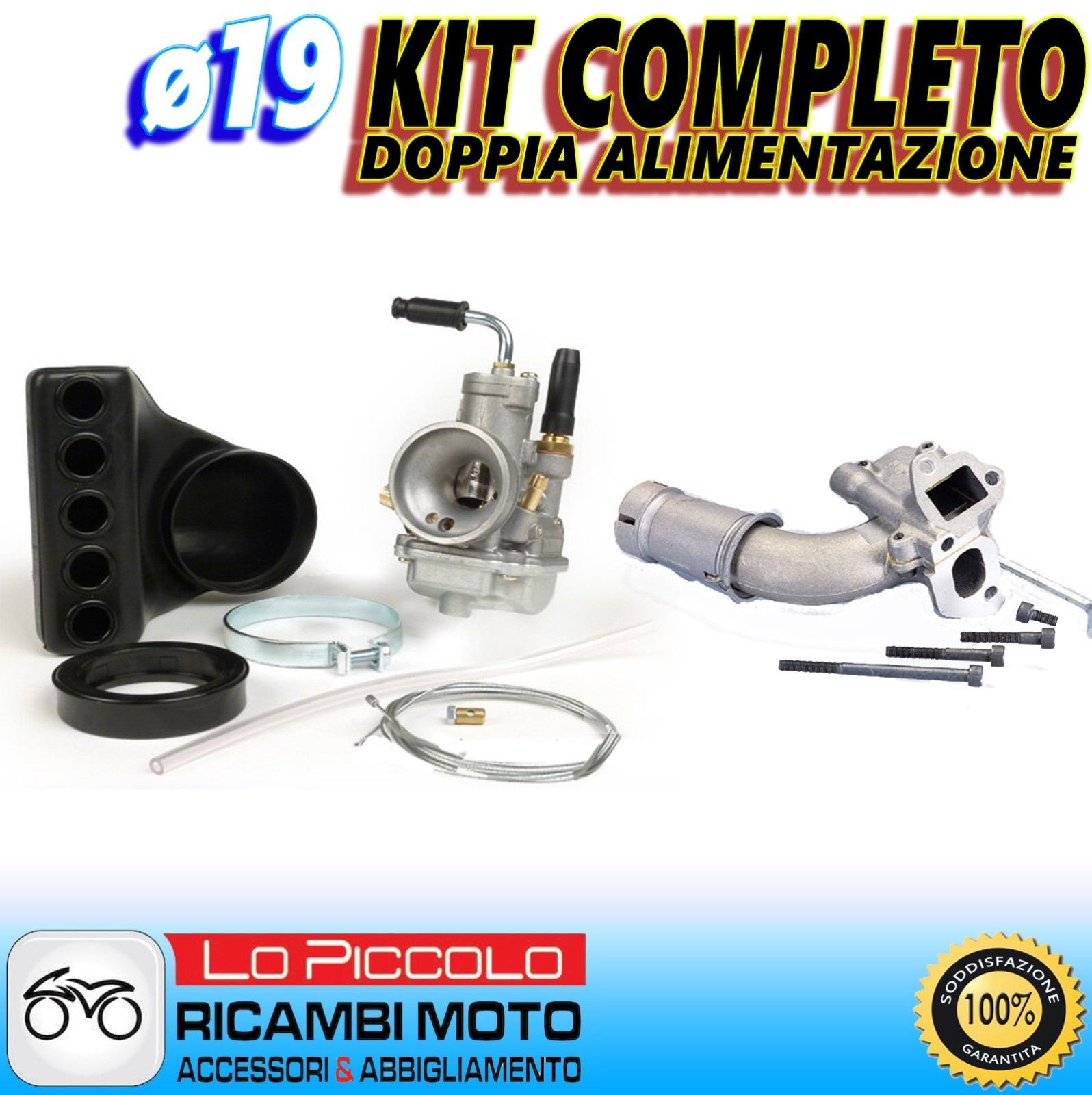 Motoforti Vergaser Adapter 2 Stück - Für Yamaha XT600 TT600 1984-2003