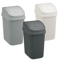 10L Swing Lid Waste Bin Stylish Practical Solution for Home Office and Bathroom