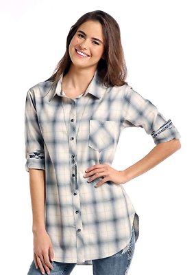 Roughstock by Panhandle Ladies Long Sleeve Button Down Shirt | eBay