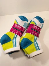 6 Pair Ladies Cushion Ankle Socks Moisture Wicking Arch Support Shoe Size 4-10