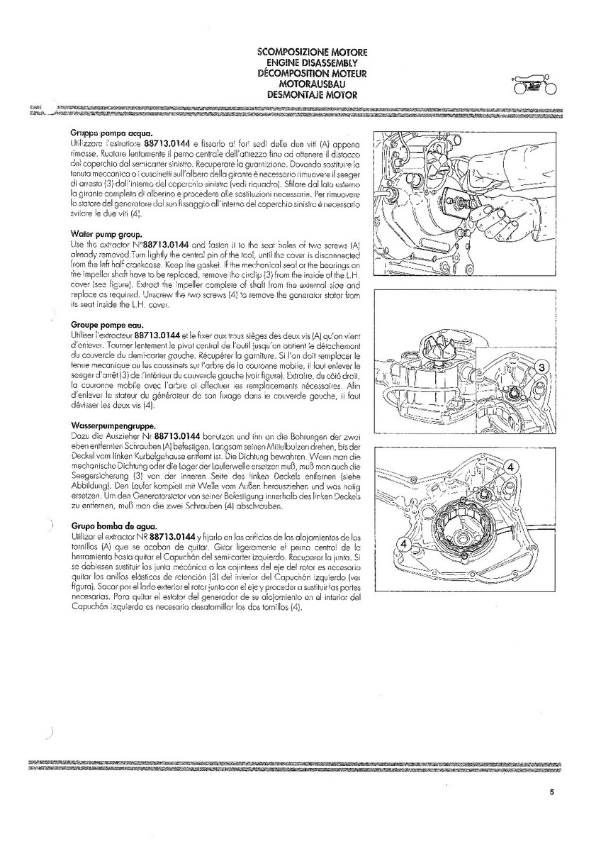 DUCATI Workshop Manual 851 888 888SP 888SPS 1992 Maintenance