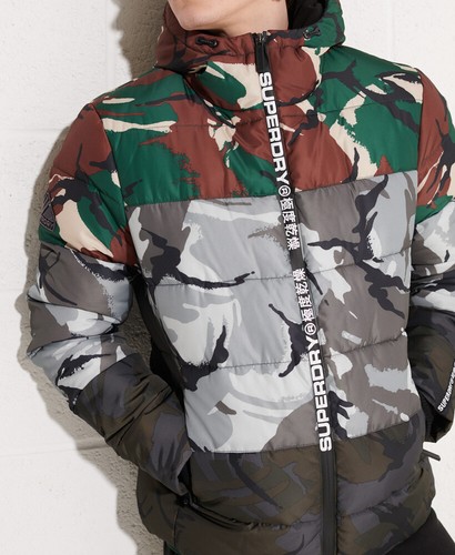 Superdry Mens Camo Mix Hooded Sports 