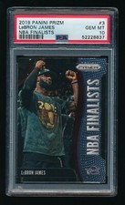 PSA 10 LEBRON JAMES 2019-20 PANINI PRIZM NBA FINALISTS #3 *LOS ANGELES LAKERS*