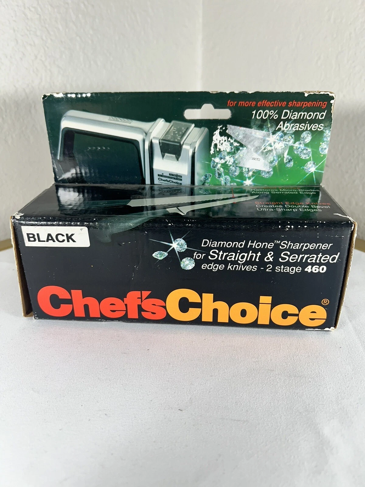 Chef’s Choice Diamond Hone Knife Sharpener 460 Straight & Serrated New In Box
Opens in a new window