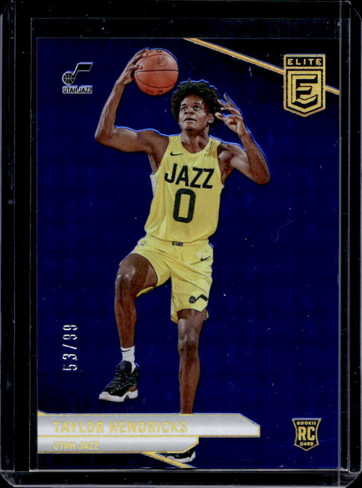 2023-24 Donruss Elite Taylor Hendricks Blue RC #53/99 #216 Jazz