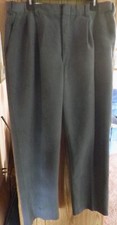 Mens Heather Grey Pleated Straight Leg Pants ...
