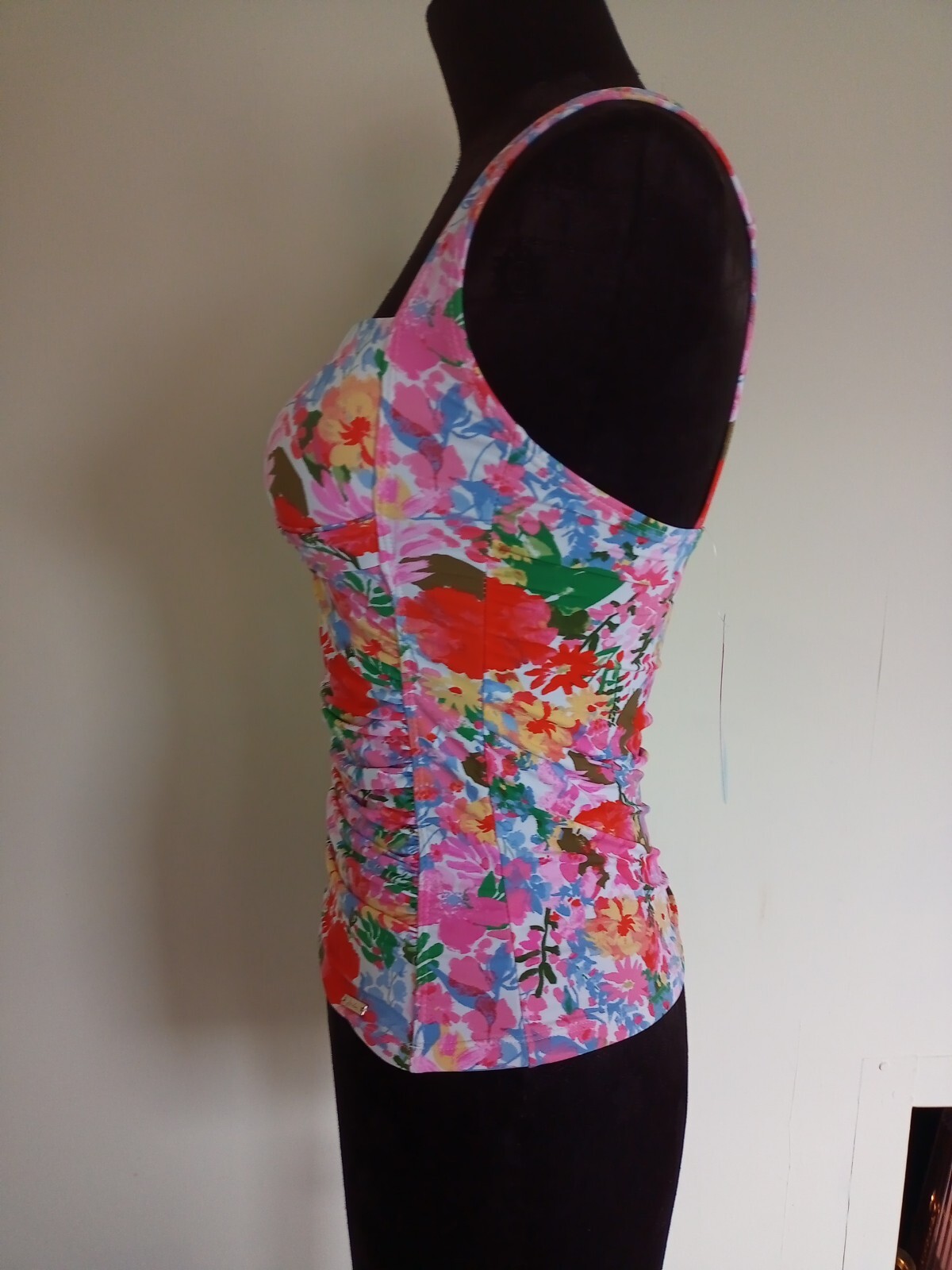 JOULES ROMA WHITE MEADOW TANKINI BIKINI TOP SIZE 10 PINK FLORALS BNWT RRP £29.95 image 4