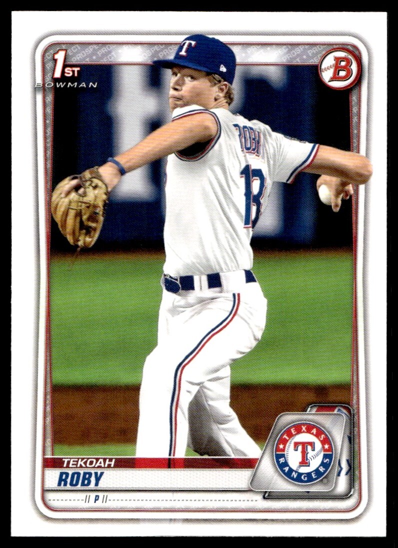 2020 Bowman Draft Tekoah Roby G282 Texas Rangers BD76 eBay