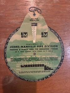 Vintage 1962 Golf Solver Pro Training Aid Dial - Shot Cause Correction Wheel