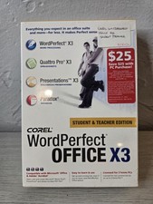 SEALED Corel WordPerfect Office X3 Student and Teacher Edition 2006