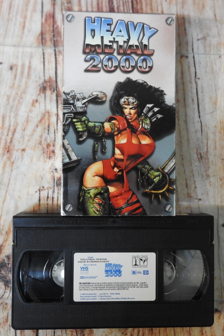 Heavy Metal 2000 (VHS, 2000) Metallic Silver colored Slipcase