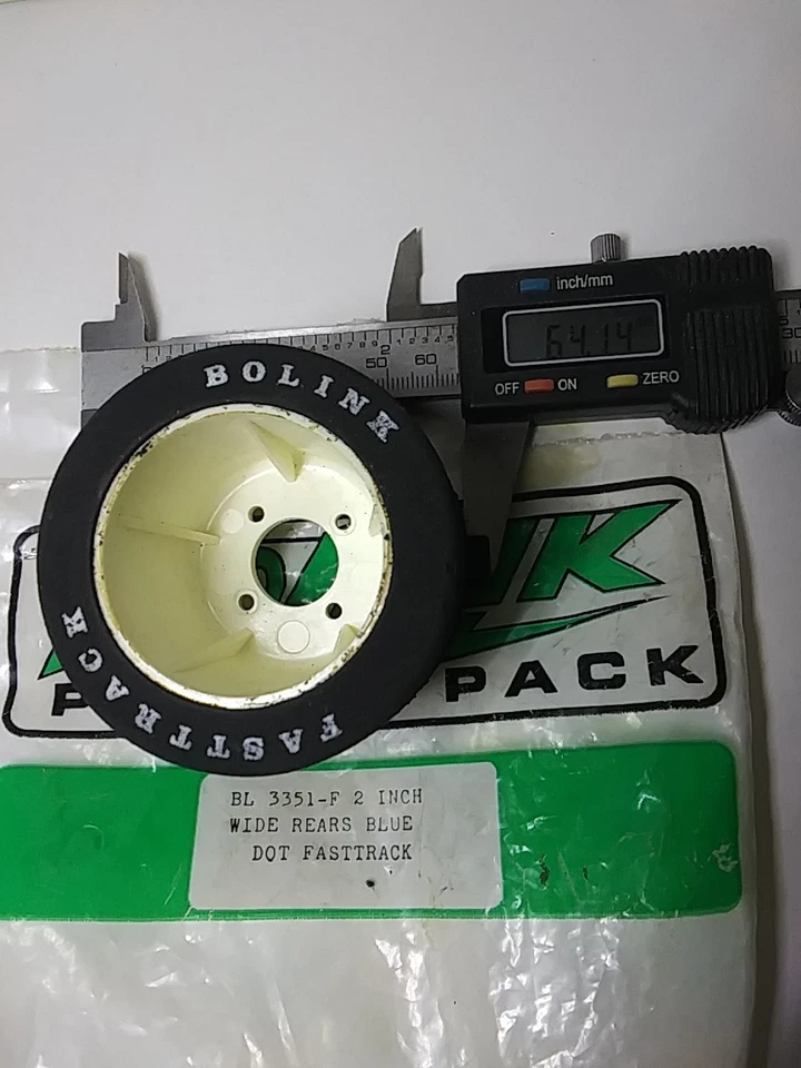 Rc bolink Rear 1/10 Scale On road rear foam tires Blue dot 4 Bolt Bl-3351-F - Image 3 of 4