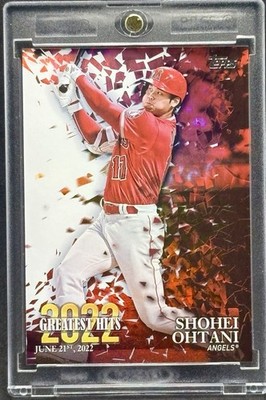 Shohei Ohtani RARE RED CRACKED ICE REFRACTOR  INVESTMENT CARD DODGERS MVP MINT