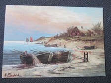 RAR  seltene AK  alter Zeit ?!  Gemälde AM STEILUFER  G. SEEKATZ  wunderschön !