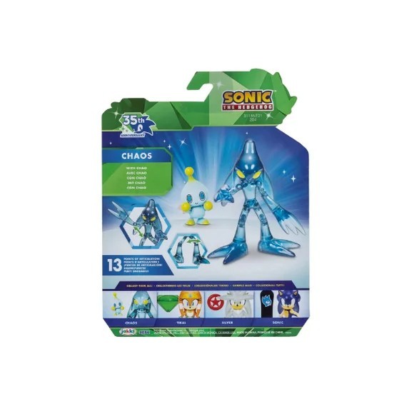 CHAOS! COMICS アクションフィギュア　リミテッドバージョン４種 New Jakks Pacific Sonic The Hedgehog 35th Anniversary CHAOS 4