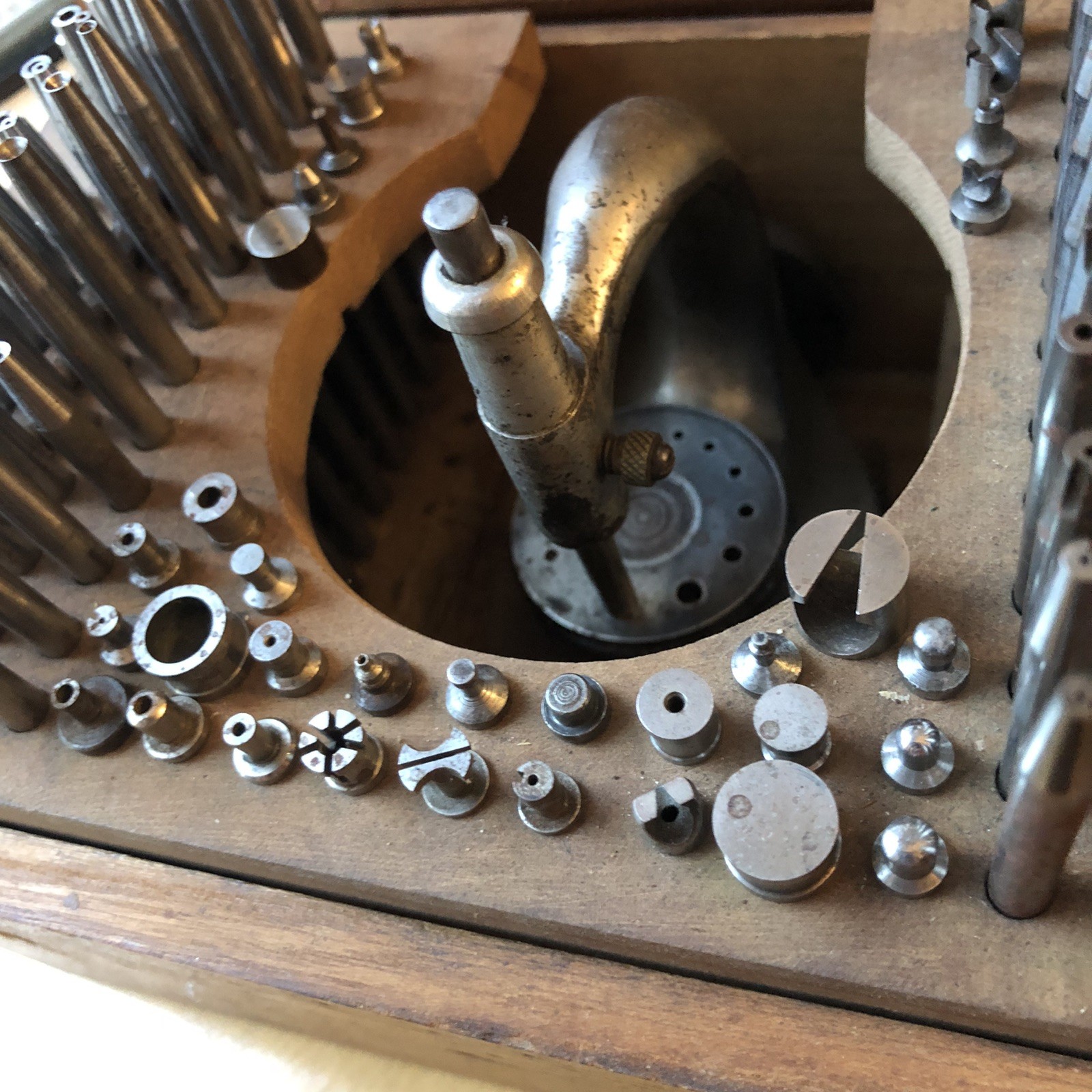 Vintage Watchmakers Staking Set. No Rust And Complete. With Staking ...