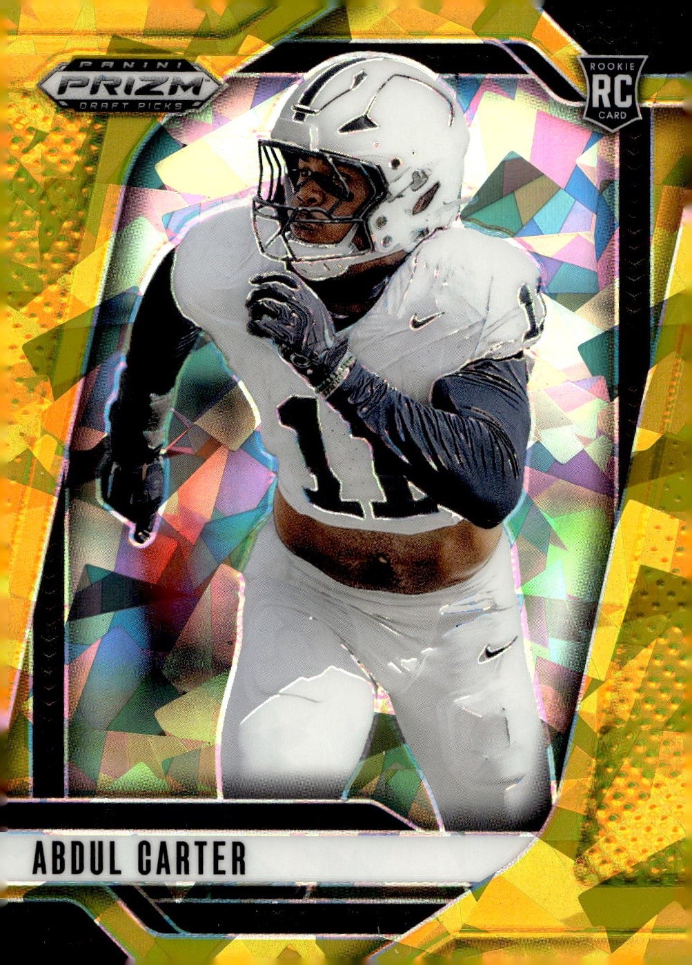 2025 Panini Prizm Draft Picks #102 Abdul Carter Prizms Gold Ice