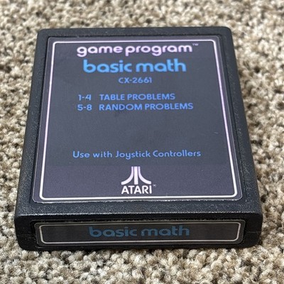 Basic Math   Atari 2600 Game Cartridge - Very Clean & Tested