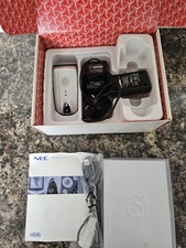 NEC E606 FLIP PHONE RARO RETRO TECH FILM VIDEO CELLULARE IN SCATOLA