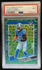 2023 Donruss Optic Jahmyr Gibbs Green Velocity Prizm RC Rated Rookie #236 PSA 9