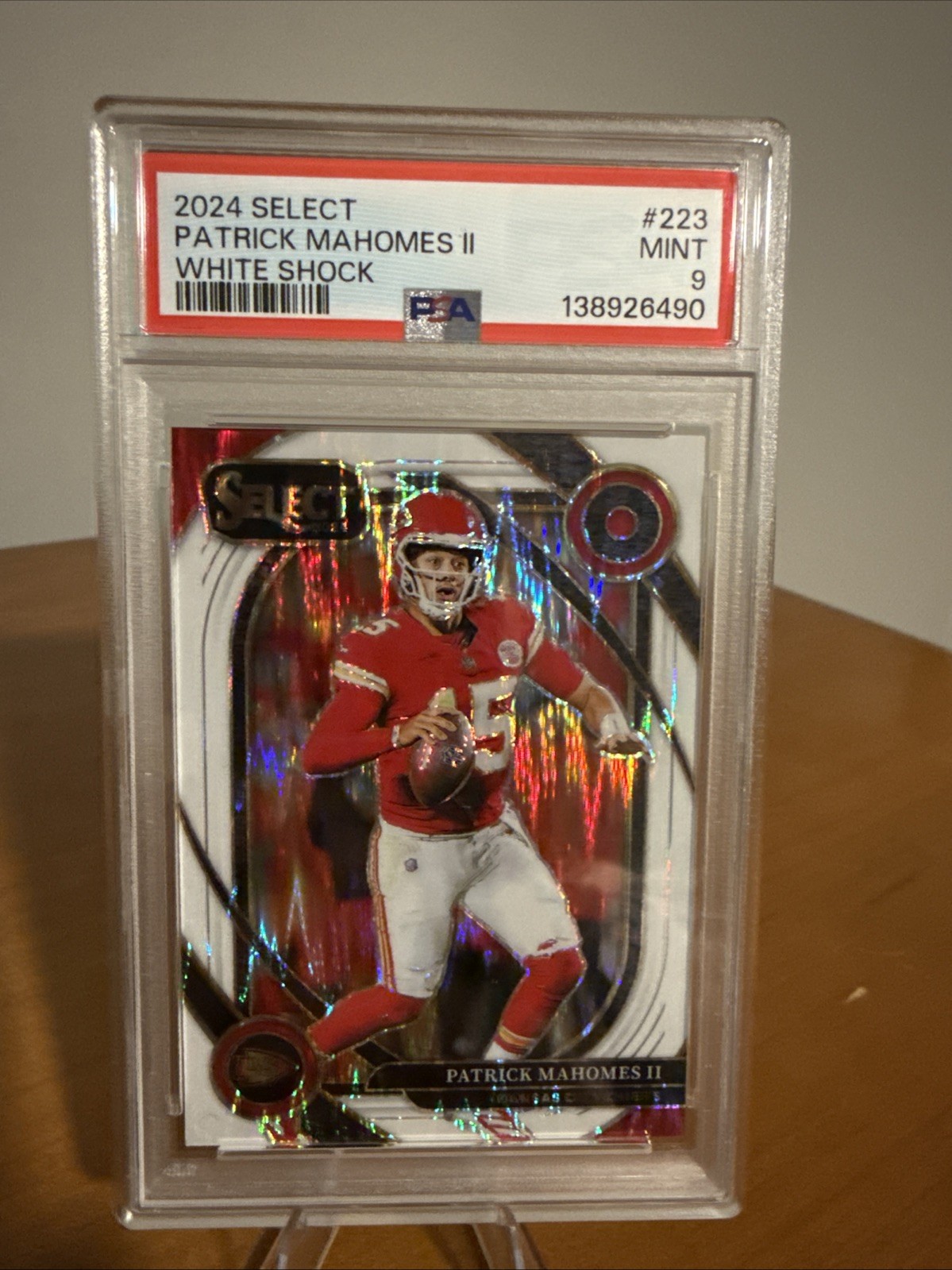 2024 Panini Select - Concourse Patrick Mahomes II #33 White Shock Prizm /199