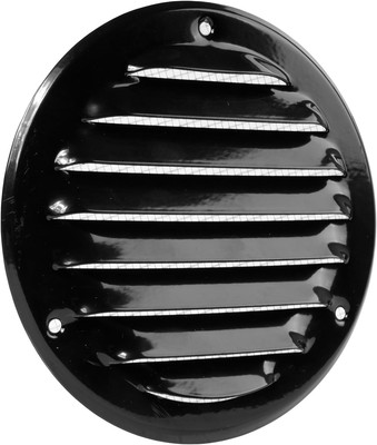 Vent Systems 4 Inch Black Soffit Vent Cover - round Air Vent Louver - Grill