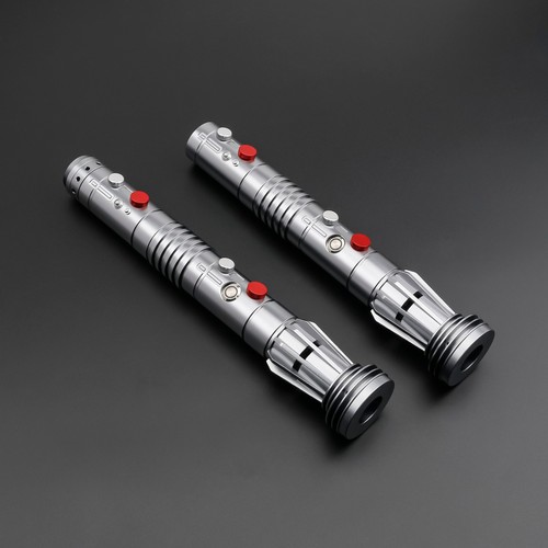 Star Wars Lightsaber Replica Force FX Darth Maul Dueling Rechargeable Metal APP - Afbeelding 2 van 9