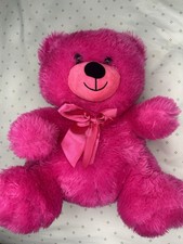 Hot Pink Plush Teddy Bear Stuffed Animal 12-14 in