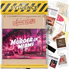 Unsolved Murder Mystery Game - Cold Case Files Investigation Detective Clues/Evi