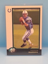 1998 Peyton Manning Bowman #1 Rookie Card RC Colts. rookie card picture