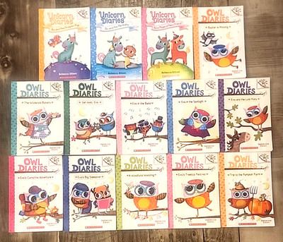 Branches Children s Book Set by Rebecca Elliott Lot 14 Owl & Unicorn Diaries