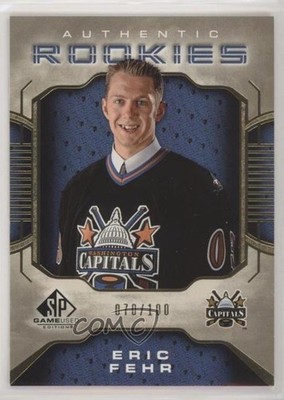 2006 SP Game Used Edition Authentic Rookies Gold 70/100 Eric Fehr Rookie RC y0t