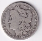 1900 O Morgan Silver Dollar 1$ Coin 90% Silver #973