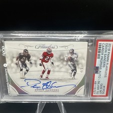 2018 Flawless Career Progressions Silver Deion Sanders  On Card AUTO /5 PSA 10
