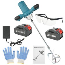 Cordless Mixer for Makita 20V Battery, with 2 PCS Rechargeable 4.0Ah Lithium ...