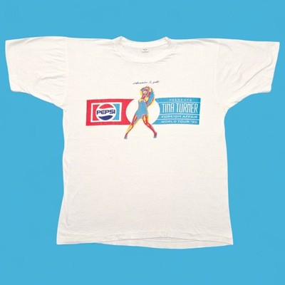 Tina Turner X Pepsi 1990 Foreign Affair W Tour Vintage T-Shirt Gr. XL (passt L)