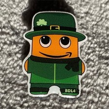 BDL4 Animated Leprechaun Character Collectible Pinback Button Theme