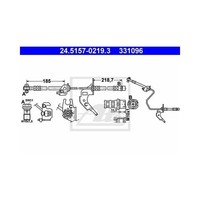 ATE Bremsschlauch Hinten FüR Opel Astra G Meriva Zafira